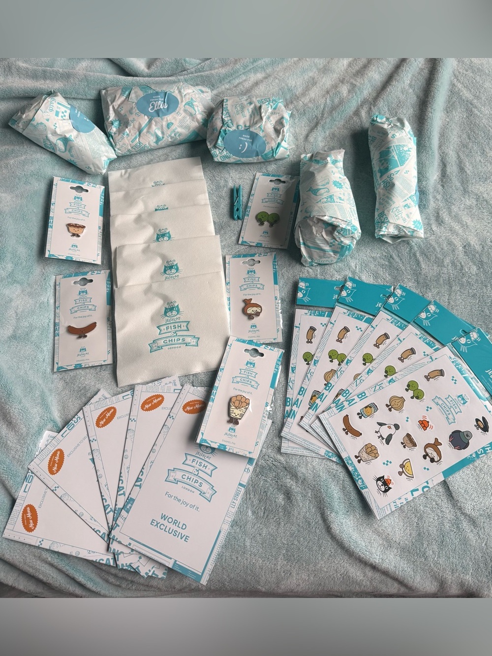 Jellycat Selfridge’s exclusive 5 Fish n Chips plush Amusebles Jellycats new rare